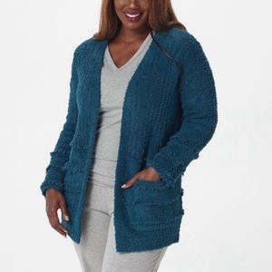 Barefoot Dreams CozyChic Boardwalk Fringe Cardigan